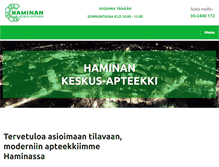 Tablet Screenshot of haminankeskusapteekki.fi